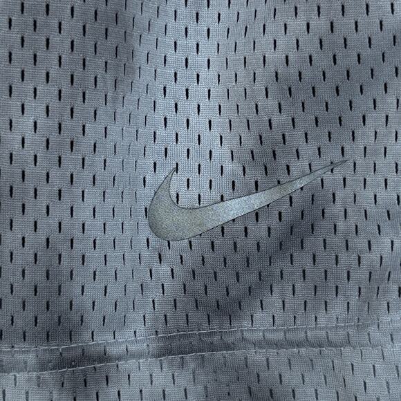Nike Mens Mesh Basketball Shorts 2X Gray White Activewear Athletic Drawstring - Picture 4 of 10